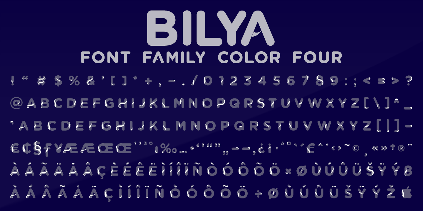 Example font Bilya Layered #3